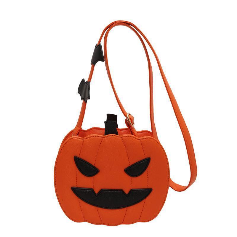 Whimsy Harvest : Funny Pumpkin Cartoon Crossbody Bag – A Halloween Treat for Personalized and Creative Style CHILLSTAR