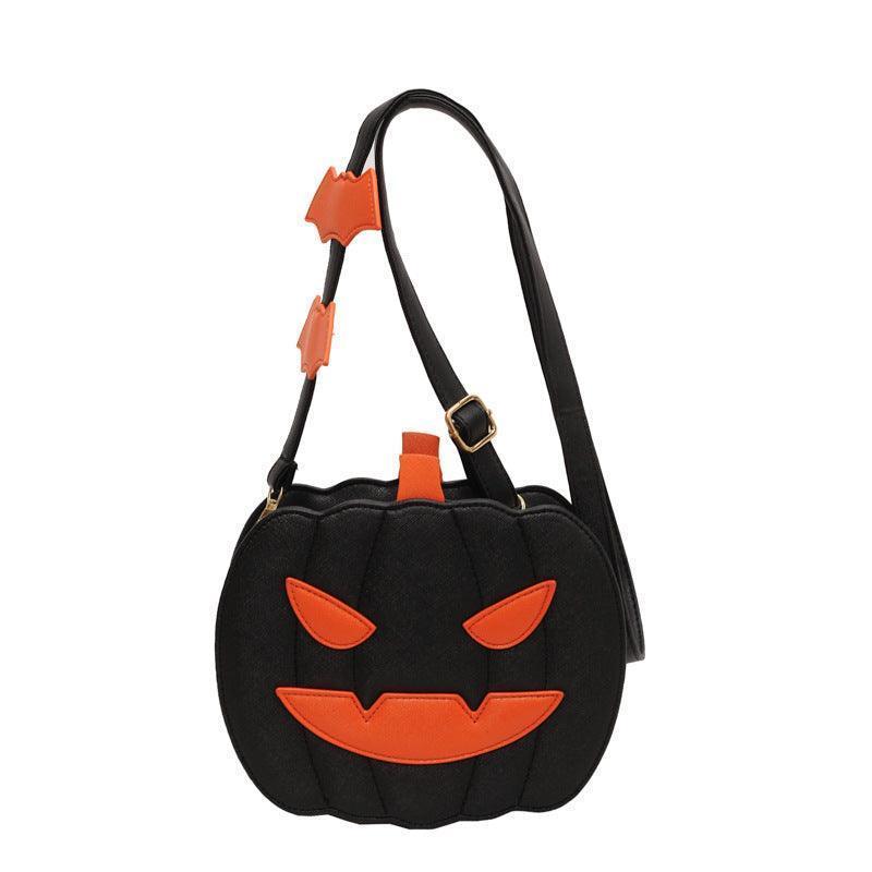 Whimsy Harvest : Funny Pumpkin Cartoon Crossbody Bag – A Halloween Treat for Personalized and Creative Style CHILLSTAR